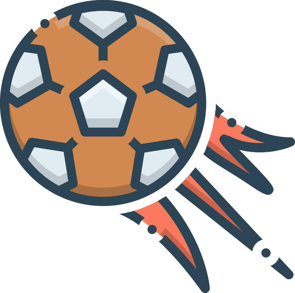 color icon for football vector