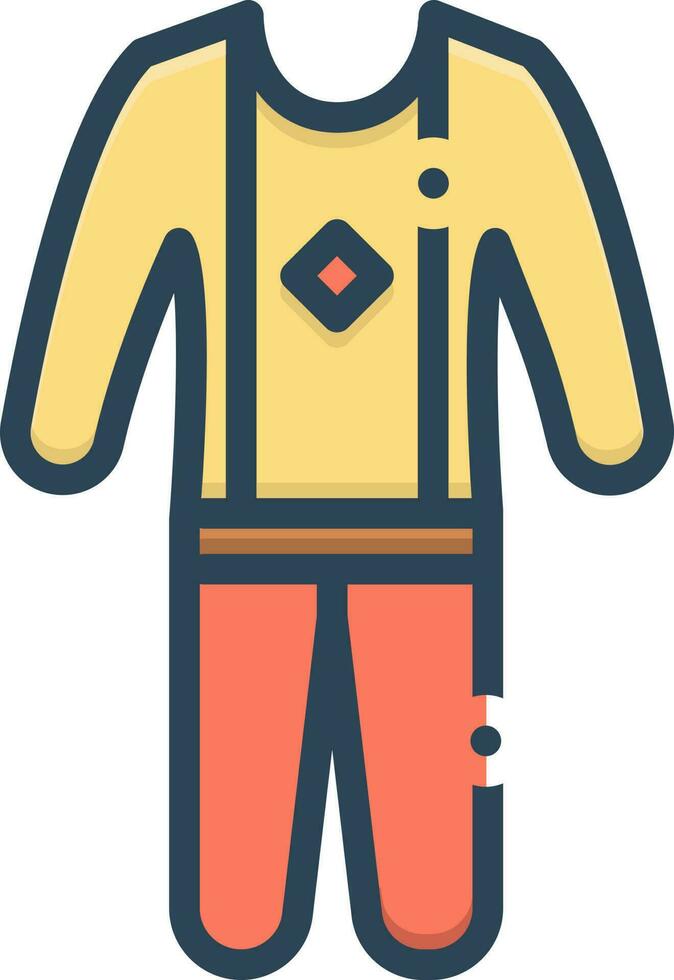 color icon for kidswear vector