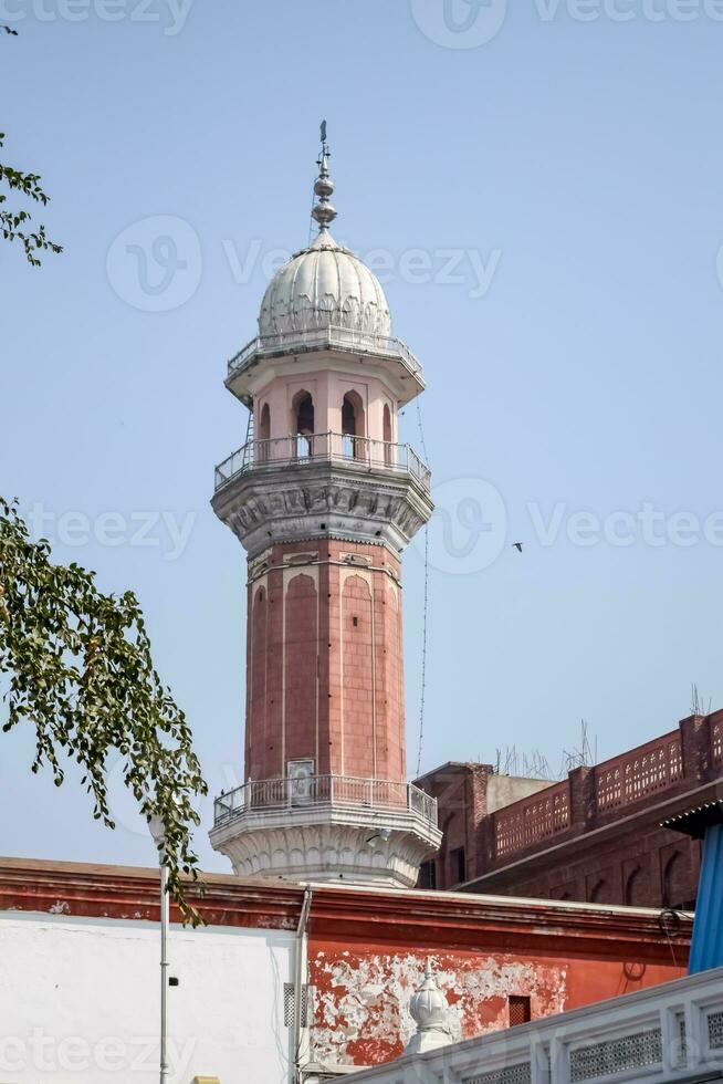 View of details of architecture inside Golden Temple - Harmandir Sahib in Amritsar, Punjab, India, Famous indian sikh landmark, Golden Temple, the main sanctuary of Sikhs in Amritsar, India photo
