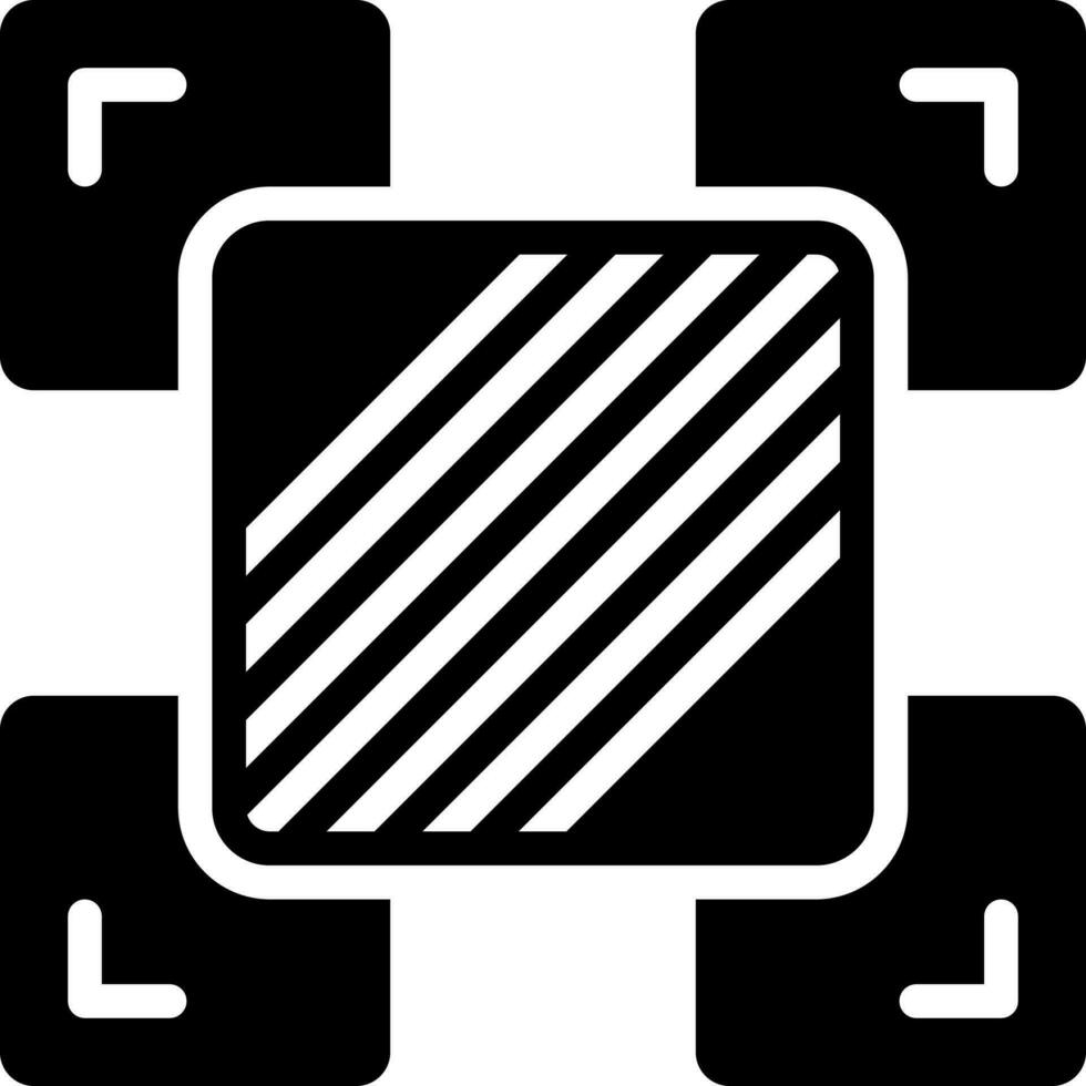 solid icon for variance vector