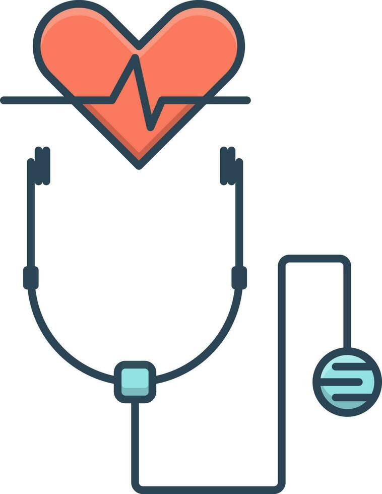 color icon for well being vector