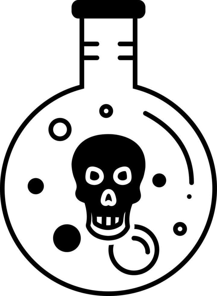 solid icon for acid vector