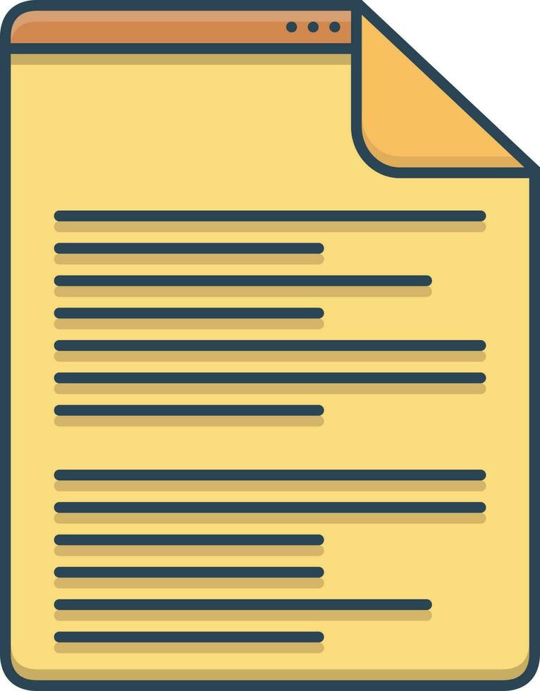 color icon for scenarios vector