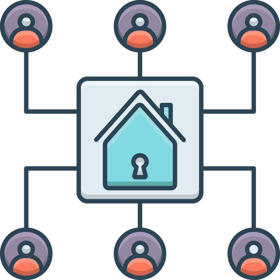 color icon for storage vector