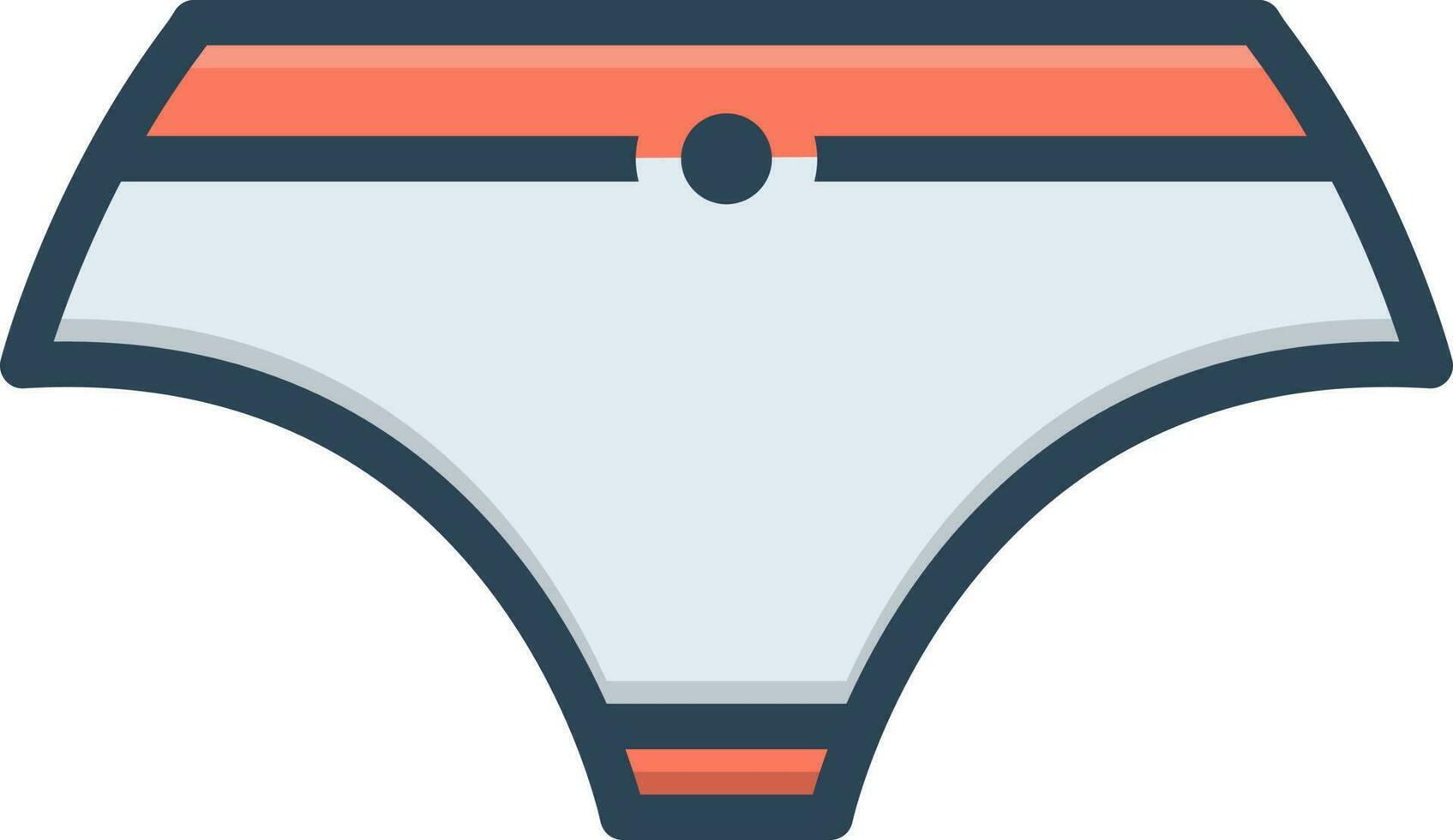 color icon for underwear vector