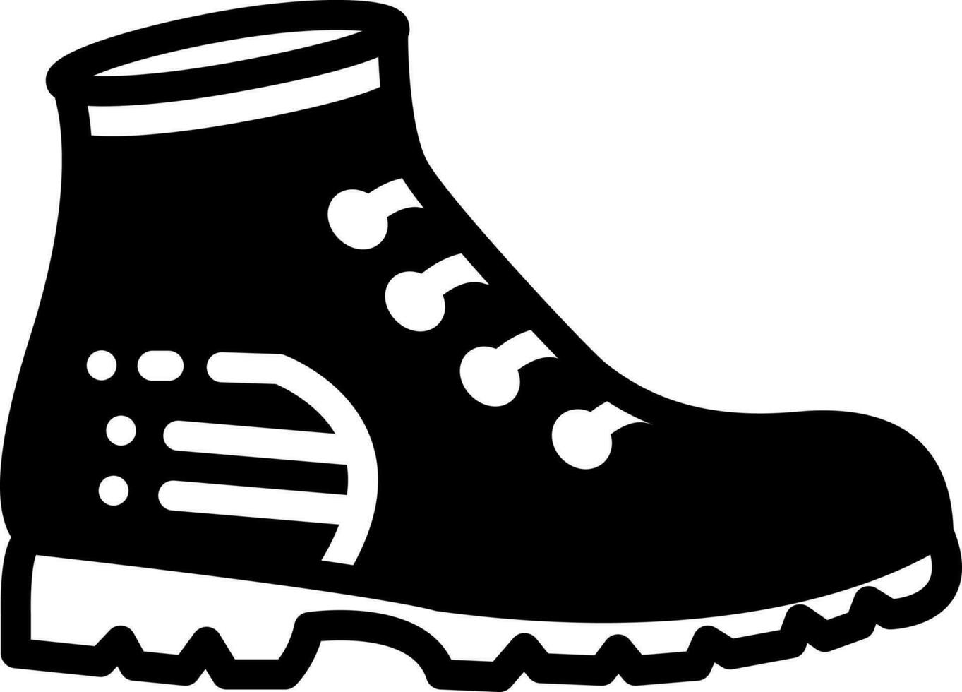 solid icon for boots vector