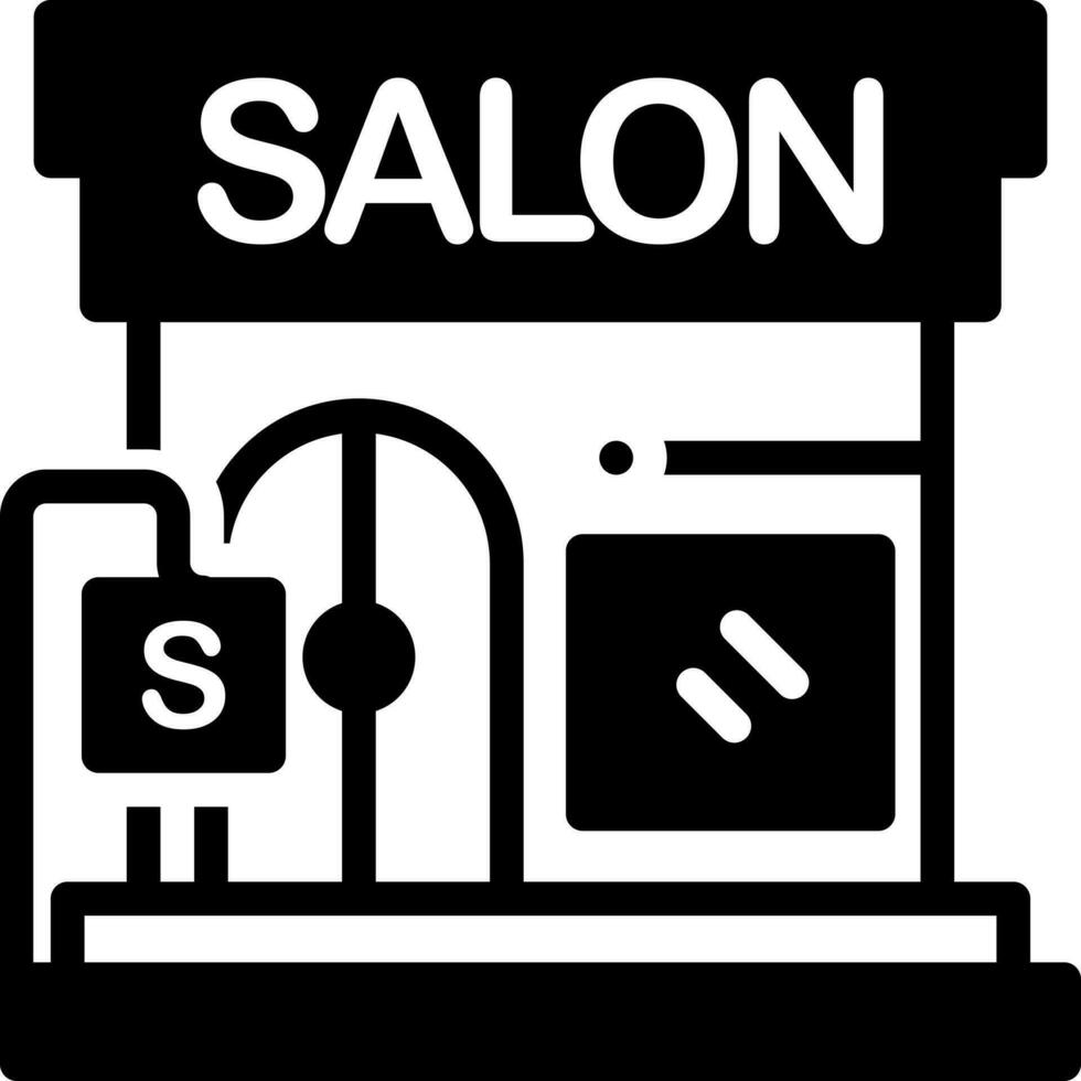 solid icon for beauty salon vector