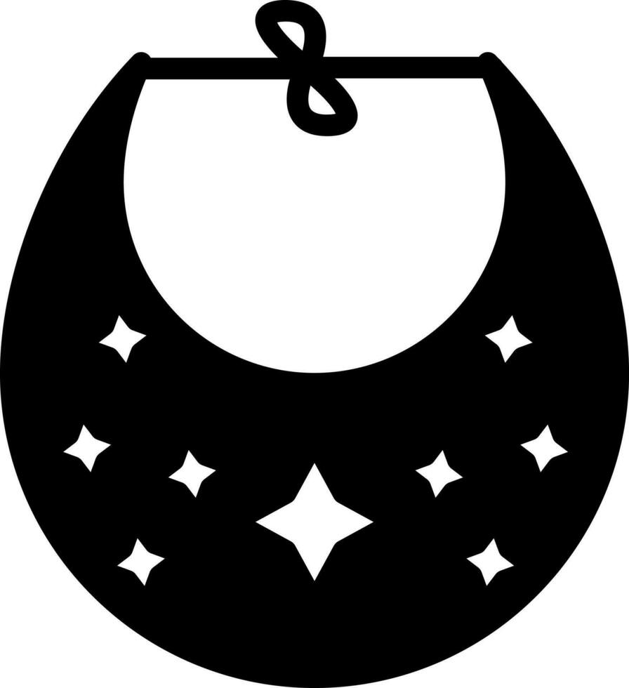 solid icon for bibs vector