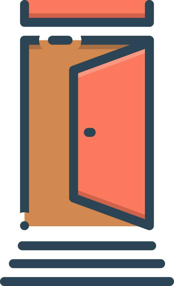 color icon for door vector