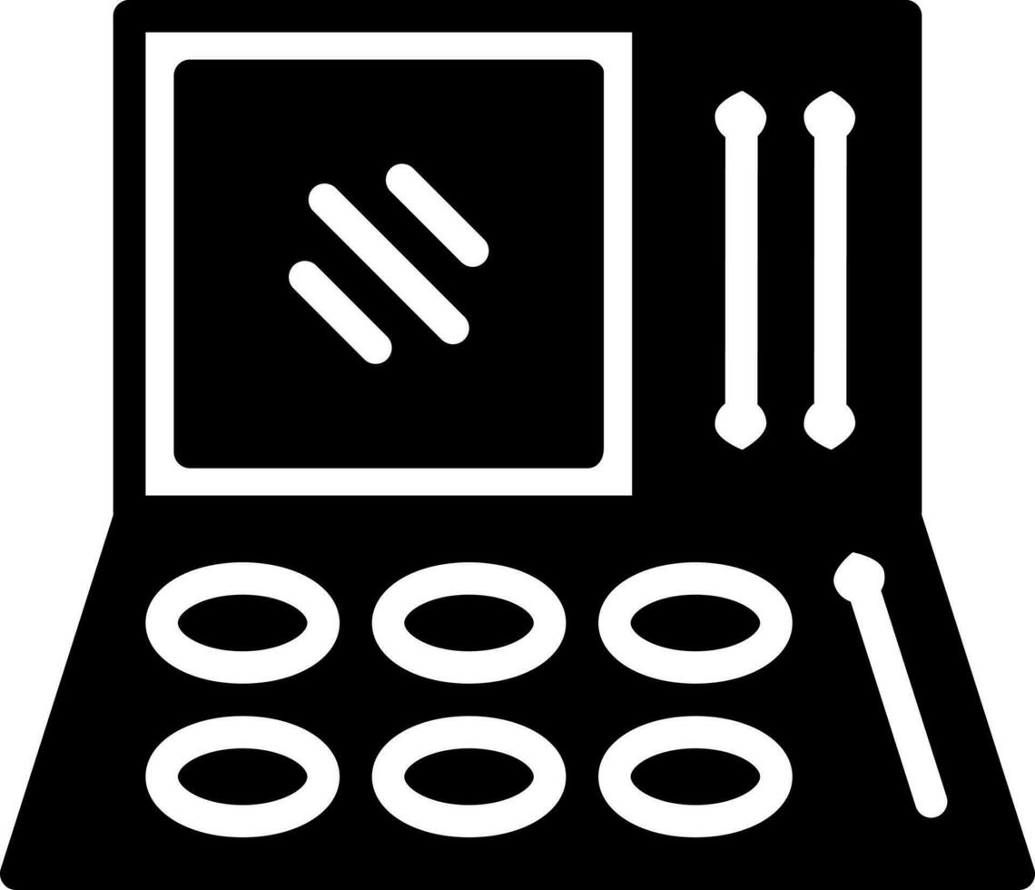 solid icon for eyeshadow vector