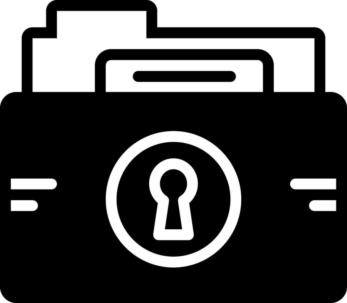 solid icon for folder protection 24087650 Vector Art at Vecteezy