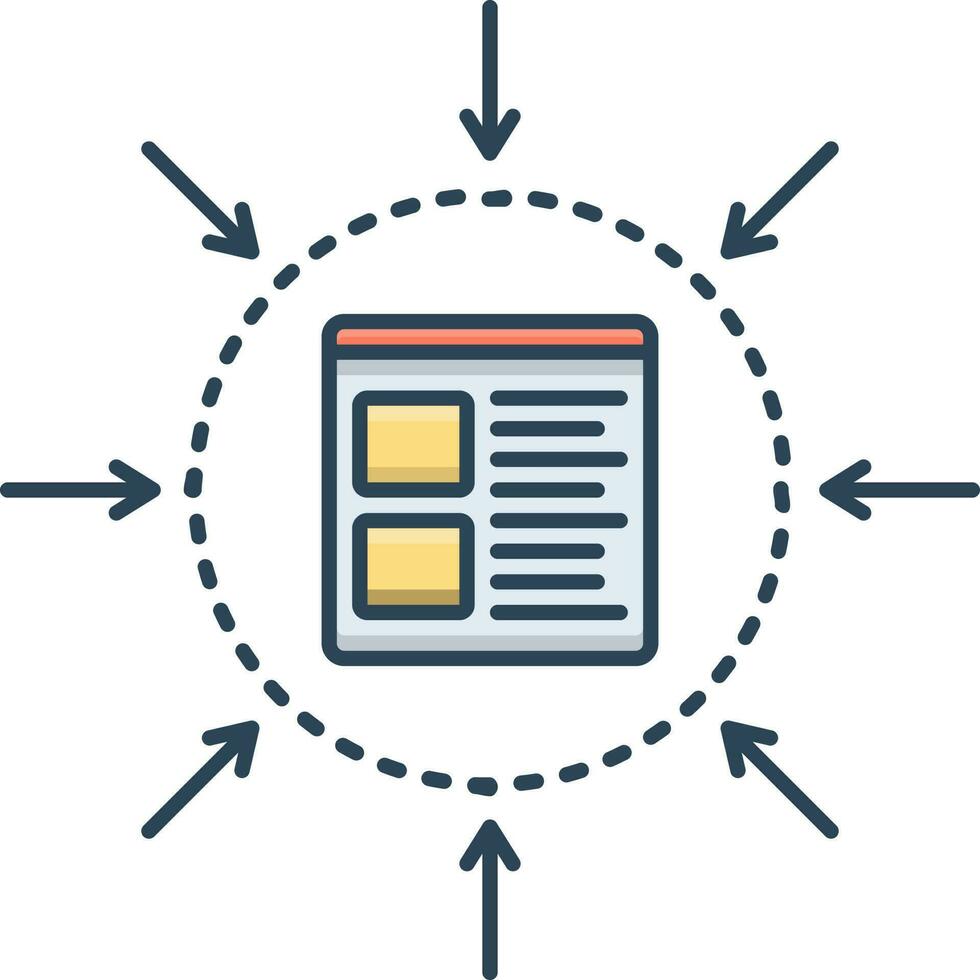 color icon for specification vector