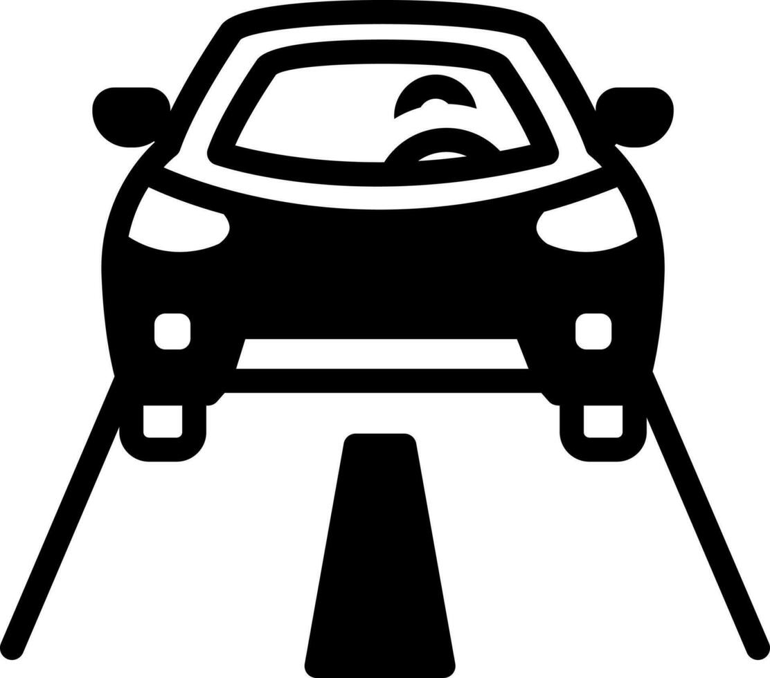 solid icon for driving vector