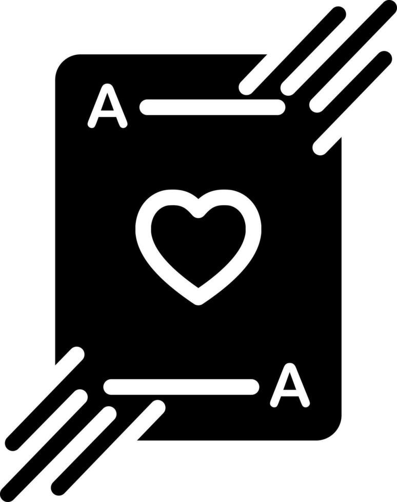 solid icon for playing card vector