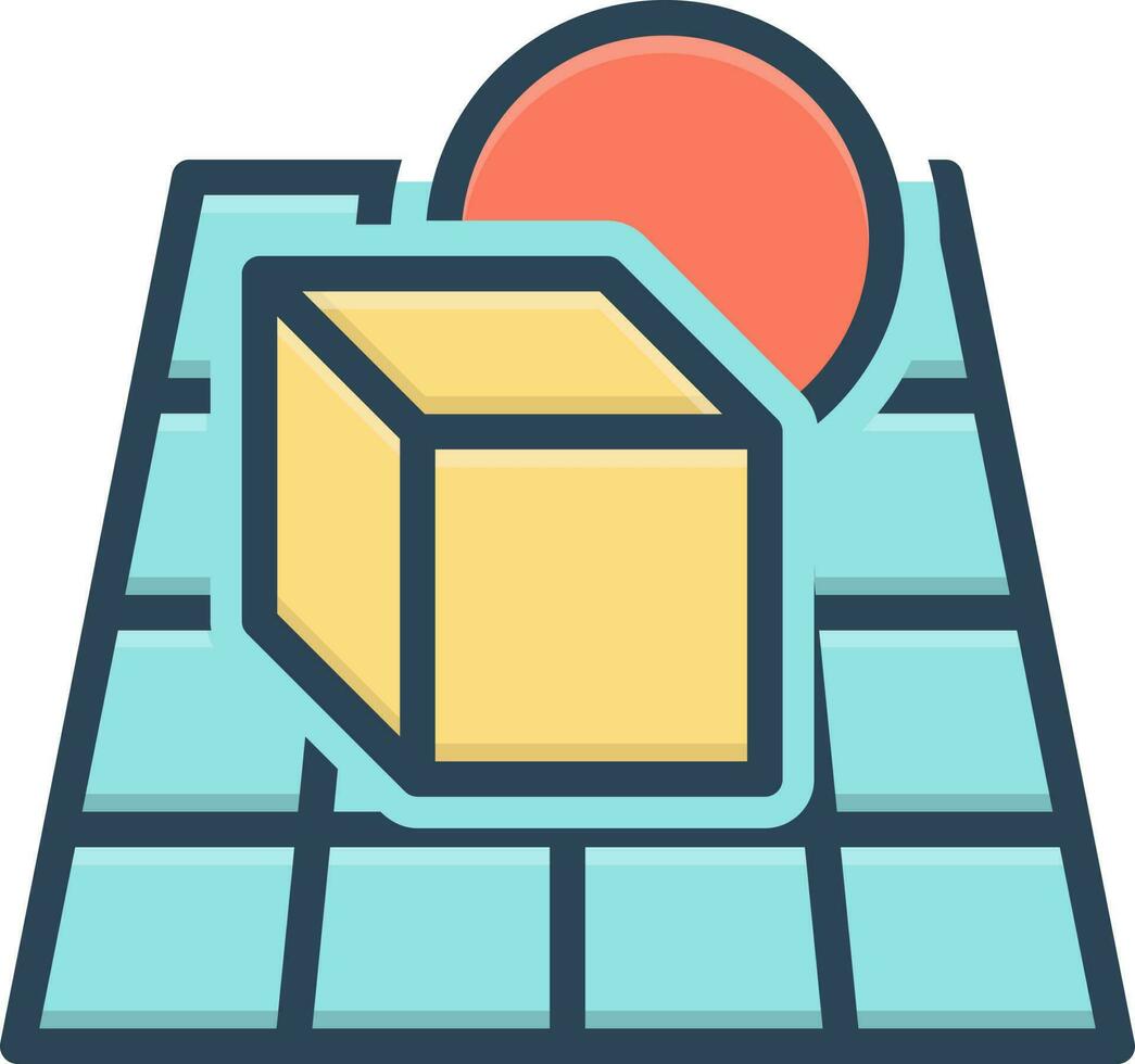 color icon for alpha blending vector