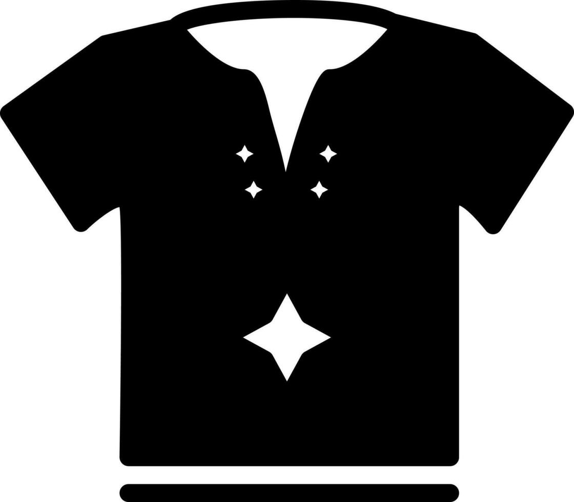solid icon for shirt vector