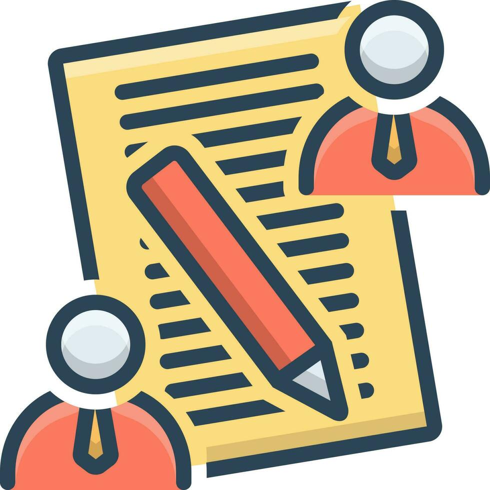 color icon for client brief vector