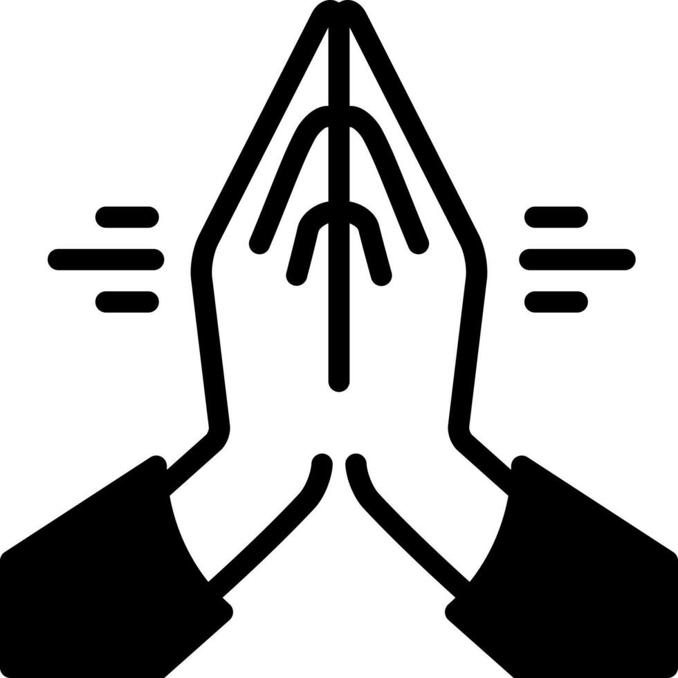 solid icon for thankyou vector