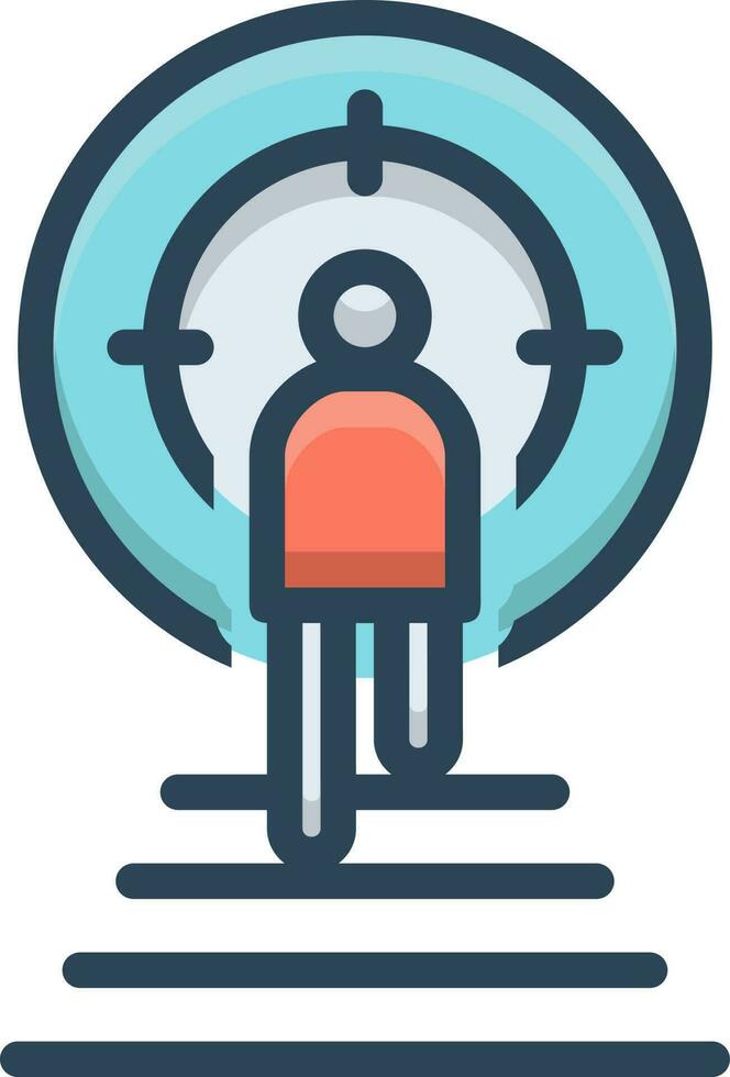 color icon for goal vector