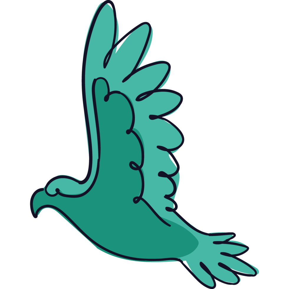 green eagle bird flying png