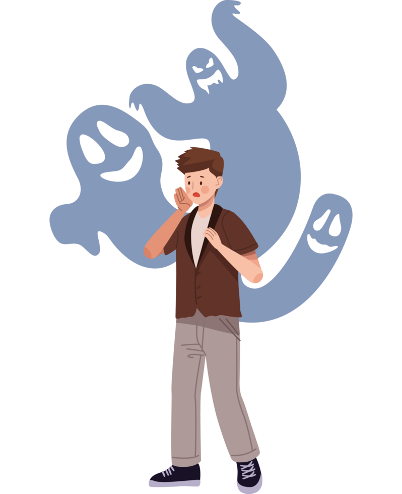 man suffering from panic attack 24087967 PNG