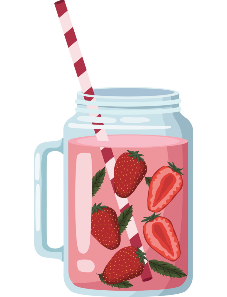 refresh strawberry drink png