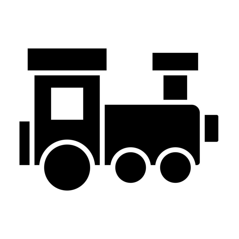 tren vector glifo icono diseño