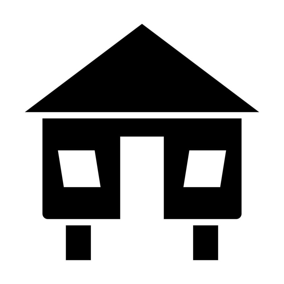 Hut Vector Glyph Icon Design