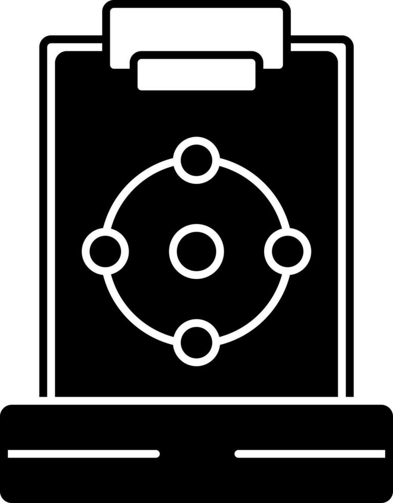 solid icon for plan vector