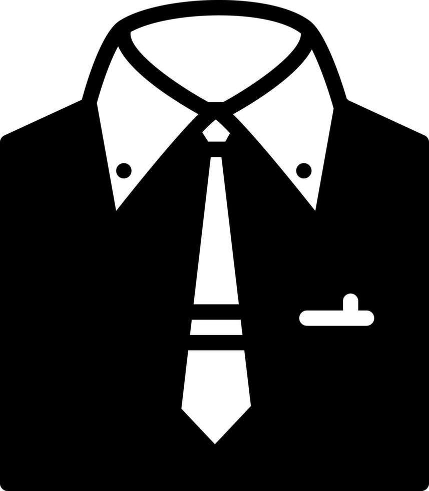 solid icon for menswear vector