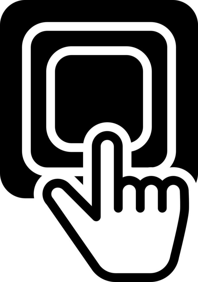 solid icon for button vector