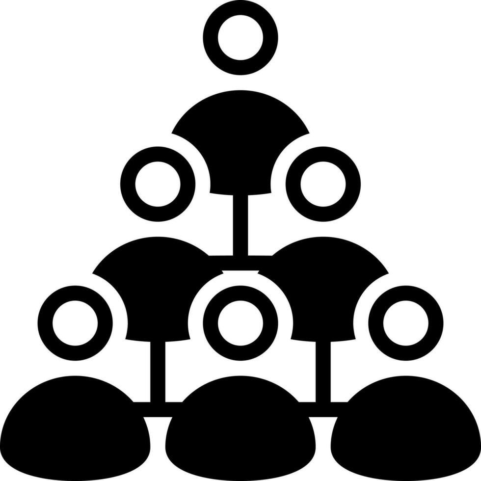 solid icon for mlm marketing vector