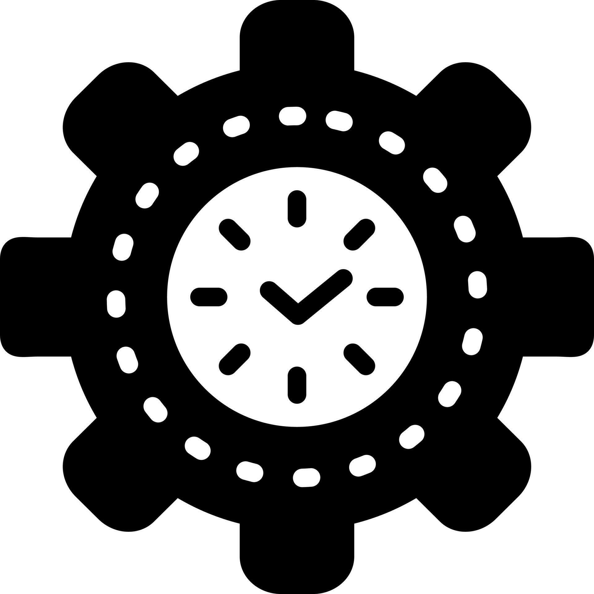 solid icon for time management 24088246 Vector Art at Vecteezy
