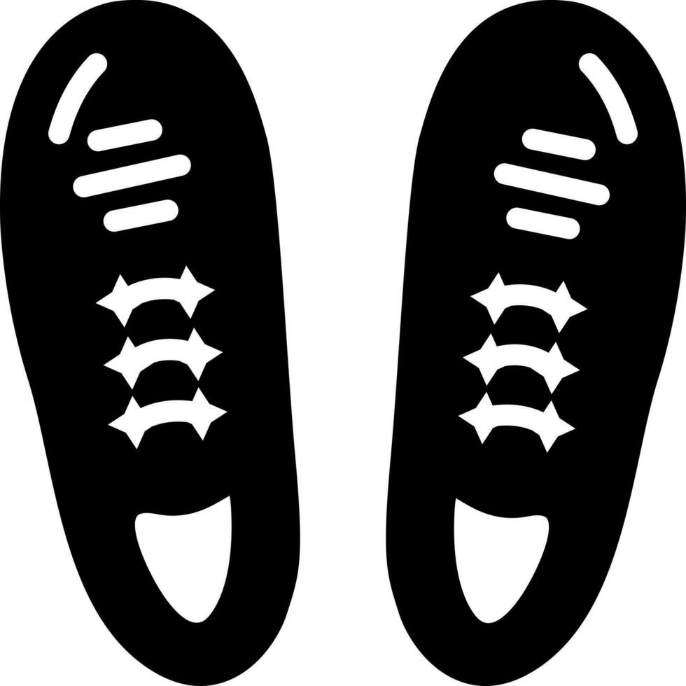 solid icon for shoes vector