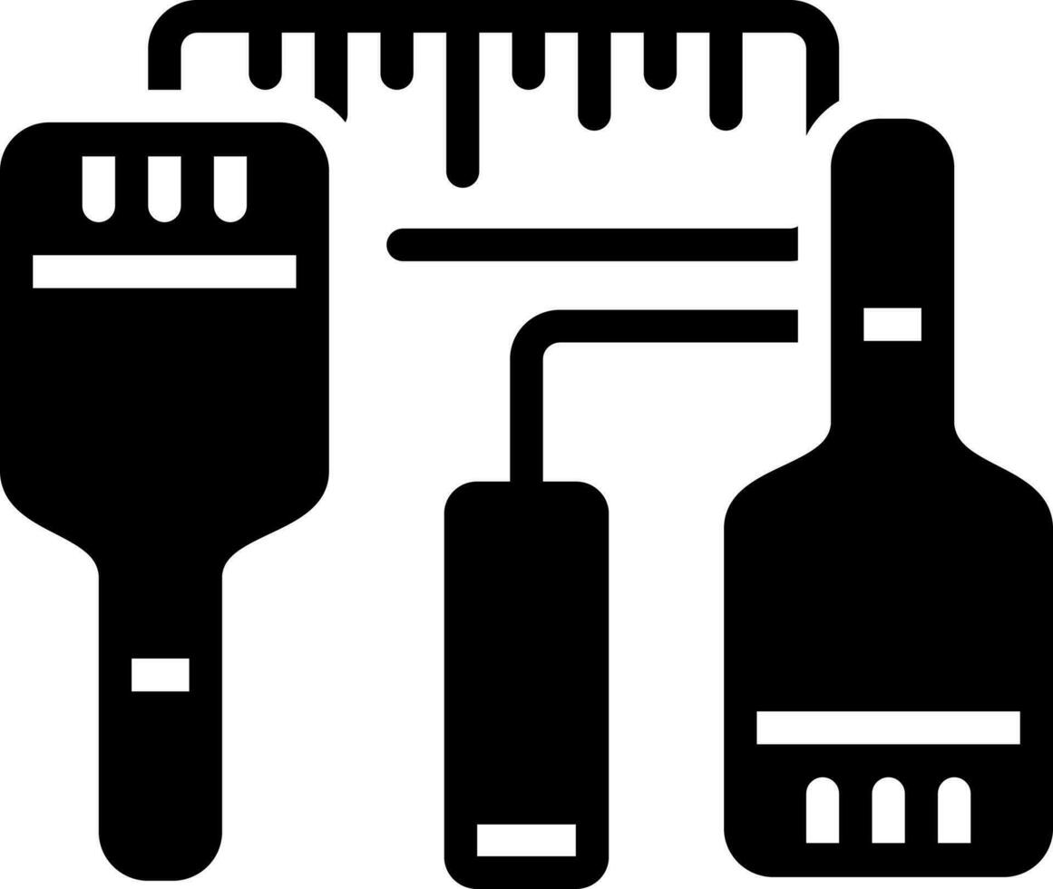 solid icon for painting vector