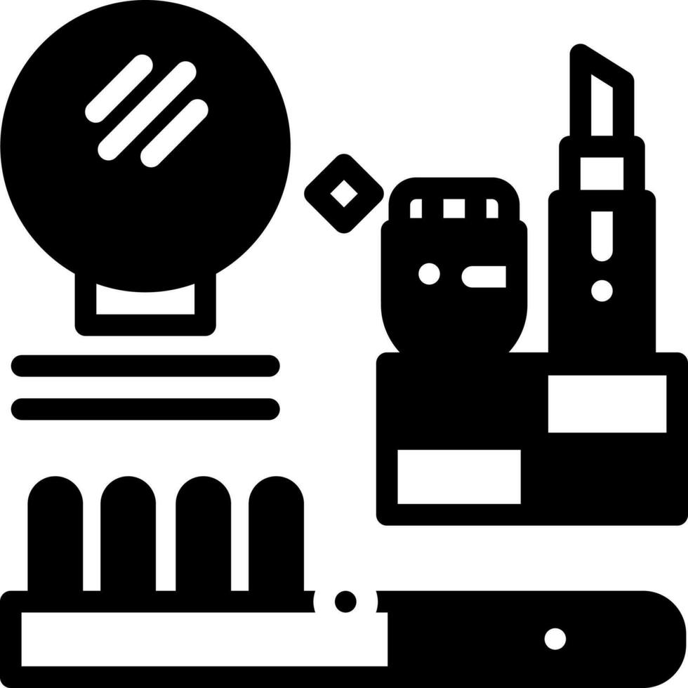 solid icon for cosmetics vector