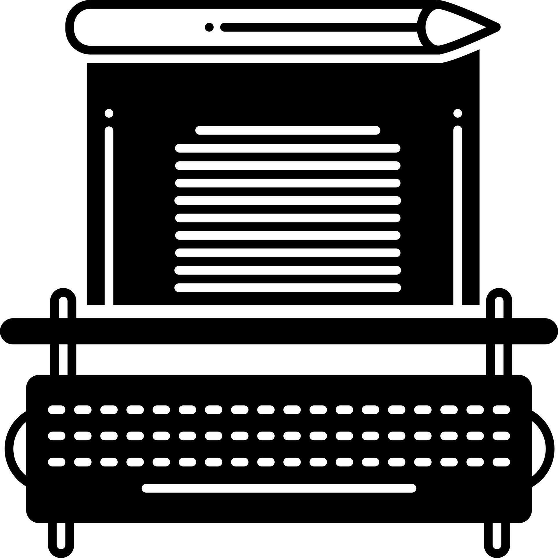solid icon for copywriting 24088393 Vector Art at Vecteezy