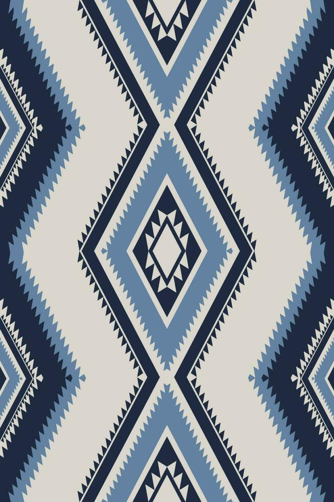 Ethnic southwest geometric pattern. Aztec Navajo geometric diamond shape seamless pattern. Ethnic southwest zigzag pattern use for textile, carpet, rug, tapestry, cushion, upholstery, wallpeper vector