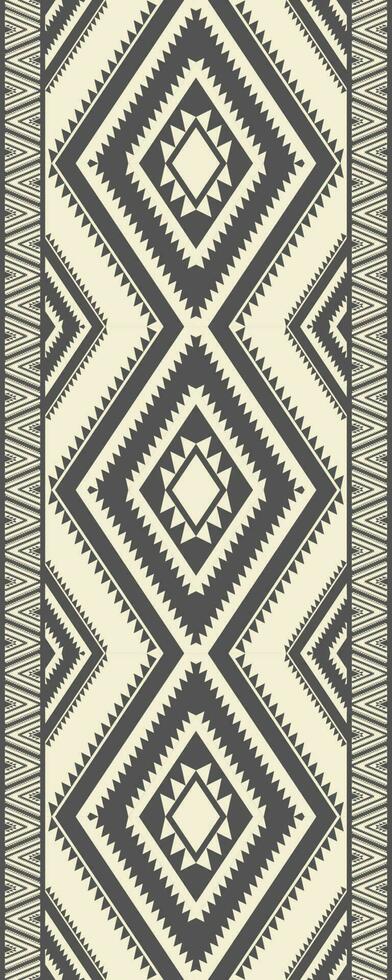 nativo Sur oeste navajo zona alfombra modelo. Clásico blanco negro color azteca navajo geométrico sin costura modelo. étnico geométrico modelo utilizar para alfombra, alfombra, tapiz, estera, corredor decorativo, etc. vector