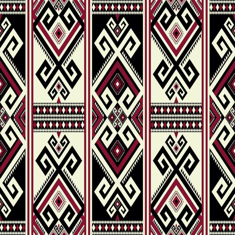 Ethnic geometric pattern. Aztec Kilim geometric shape seamless pattern. Traditional ethnic pattern use for fabric, textile, upholstery, carpet, rug, tapestry, mat, cushion, wallpaper, etc. vector