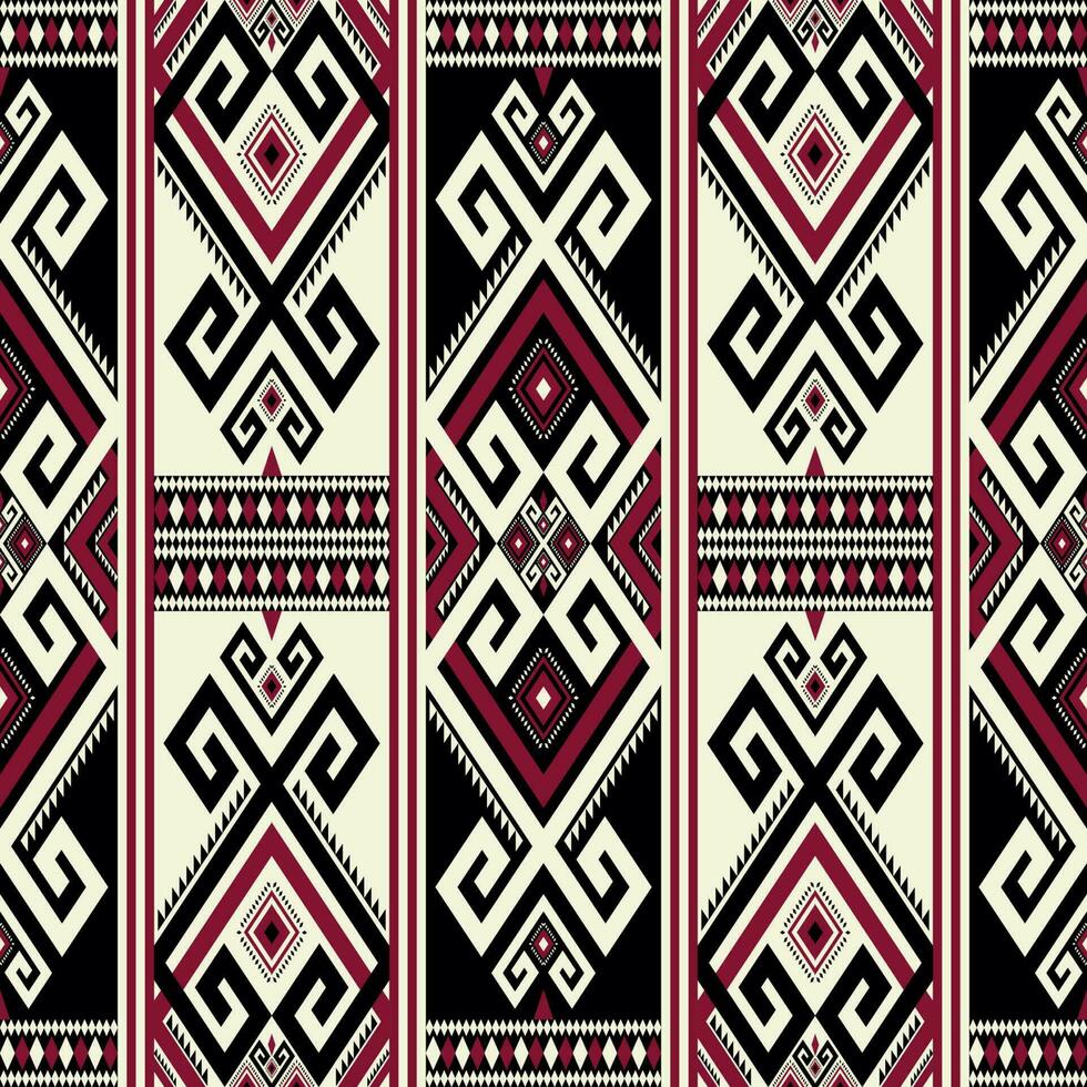 étnico geométrico modelo. azteca kilim geométrico forma sin costura modelo. tradicional étnico modelo utilizar para tela, textil, tapicería, alfombra, alfombra, tapiz, estera, almohadón, fondo de pantalla, etc. vector