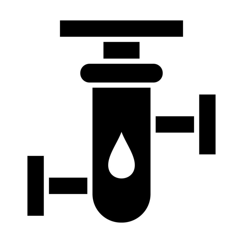 Water Filter Vector Glyph Icon Design