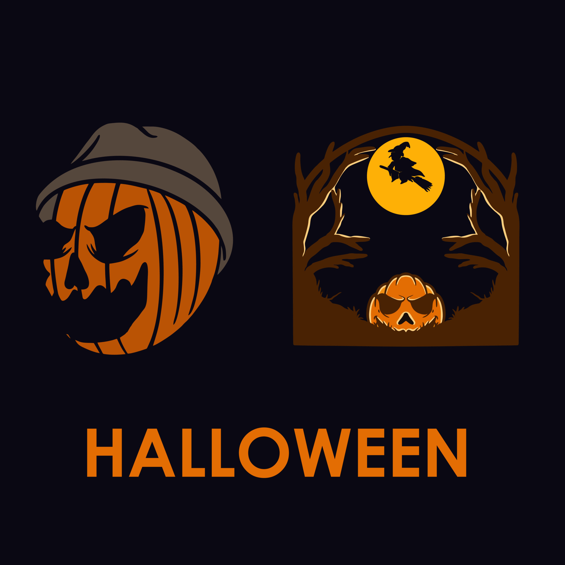 Illustration vector graphic of HALLOWEEN for apparel design merchandise, such as logos on product packaging 24088633 Vector Art at Vecteezy