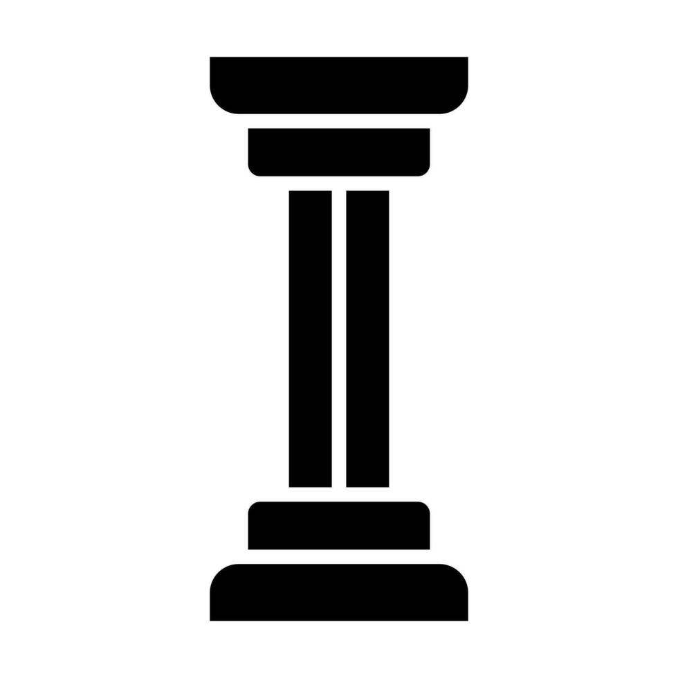 Pillar Vector Glyph Icon Design