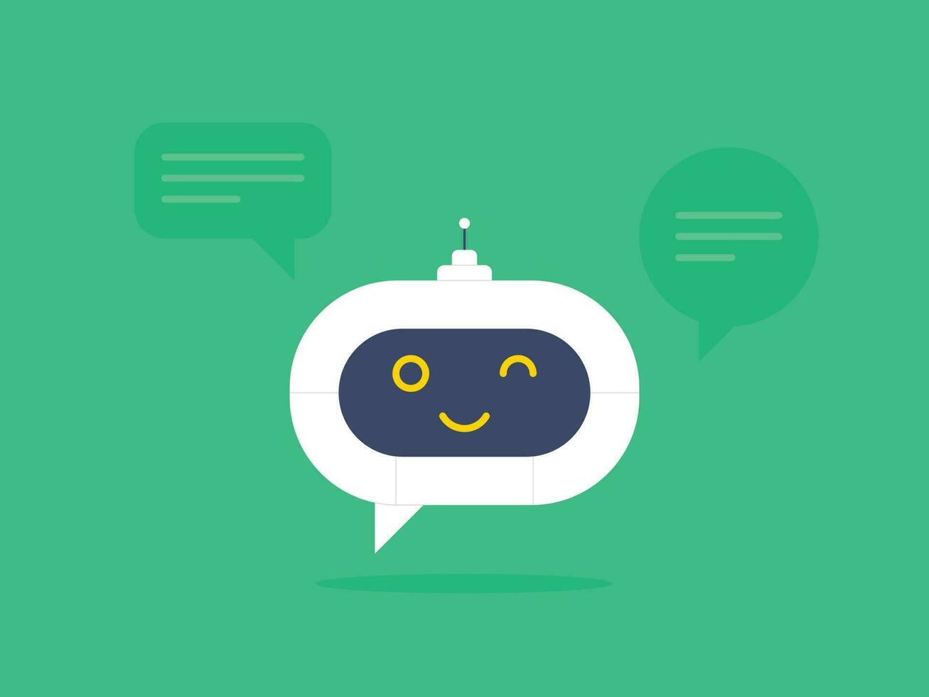 Chatbot Talking AI Conversation vector illustration