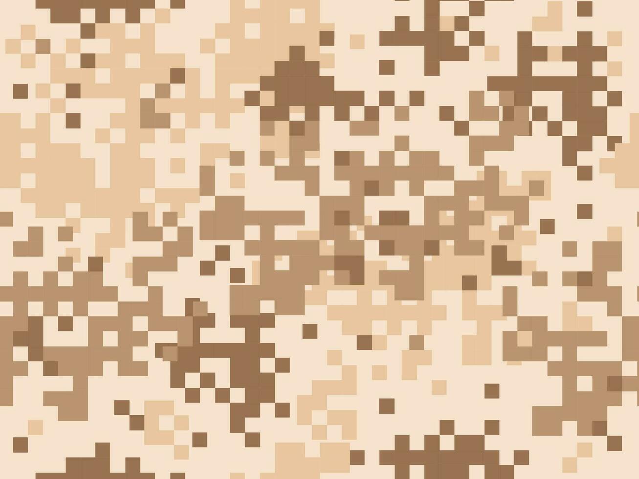 Camouflage seamless pattern. Khaki digital pixel tiles. woodland military textile vector