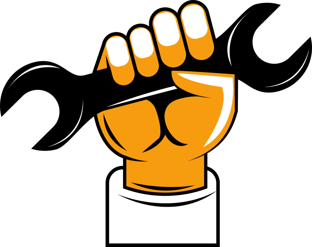 hand lifting wrench key png