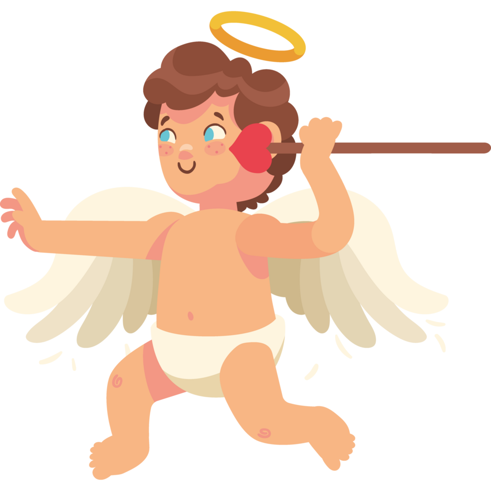 anjo cupido com lança png