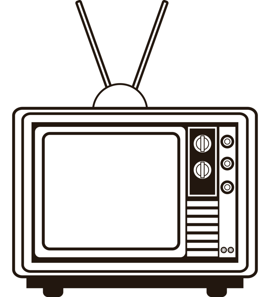 TV monochrome Pop-Art png