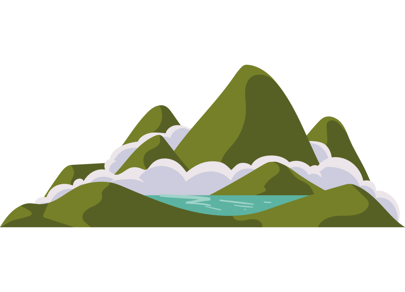 mountains and lake png